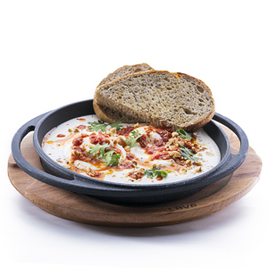 Turkish Eggs with Lebnah